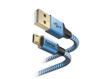 Hama KABEL USB-microUSB 1.5M HAMA REFLECTED niebieski # - 1457237 - zdjęcie 2